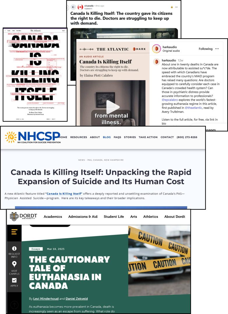 המחלוקת לגבי סיוע רפואי לסיום החיים מרצון בקנדה