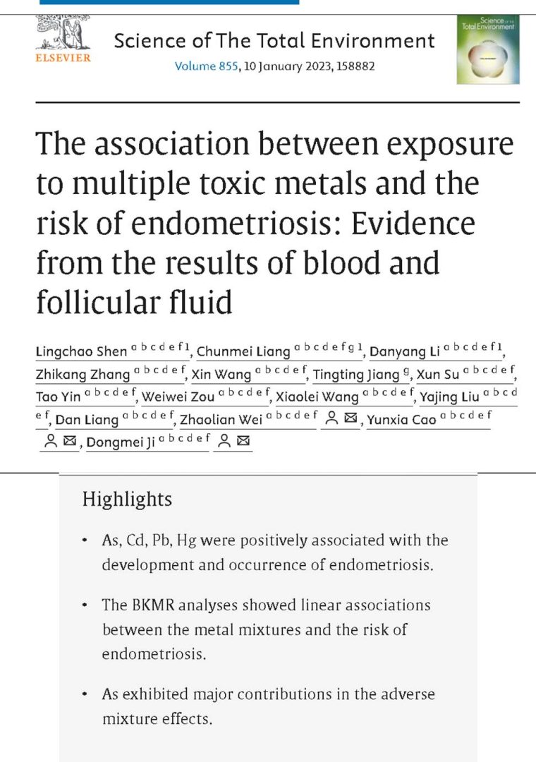 אנדומטריוזיס - הקשר למזהמים תעשייתיים ומה לעשות
